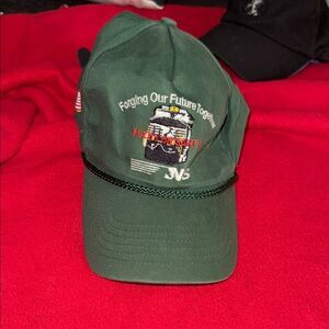 Green Embroidered Cap